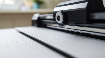 Aufkleber - A precision paper cutter with a laser guide to ensure exact cutting lines