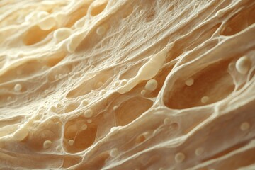 Poster - A delicate and creamy texture is depicted in this abstract image, showcasing undulating forms and an airy feel that can evoke thoughts of tranquility.