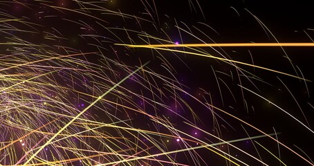 Poster - light wave background, 3d Rendering, Abstract Background