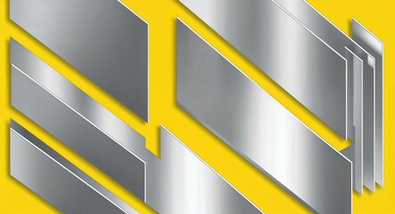 Poster - Aluminum Sheet on Yellow background design