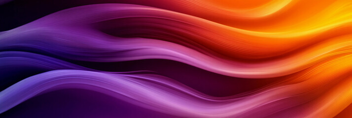 Poster - Colorful flowing abstract waves create visual harmony