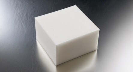 Poster - Foam Block on Silver background design
