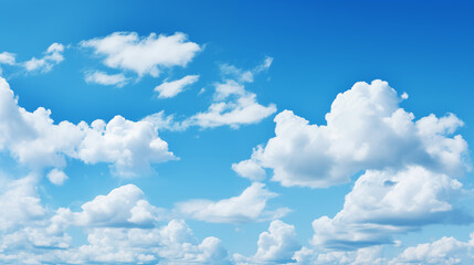 Wall Mural - sky background with tiny clouds. panorama sky background