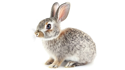 Wall Mural - rabbit isolated on white background