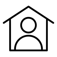 Isolation icon. Vector line icon
