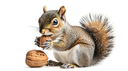 squirrel eating nut