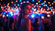 © kucindacat - Vibrant New Year’s Eve Outdoor Party Atmosphere