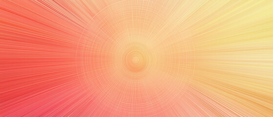 Poster - vibrant abstract gradient background featuring warm hues of red and yellow, radiating outward in circular pattern, creating sense of energy and movement