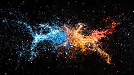 Poster - Visualizing empathy through interconnected energy fields a journey into emotional landscapes in the digital realm