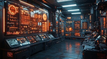 Poster - Holographic Marketplace with Glowing 3D Products and Futuristic Shopping Experience