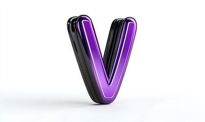 Poster - Minimalist Vimeo Icon, sleek design featuring purple and white tones, embodies modern digital aesthetics and user-friendly interface.
