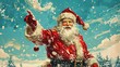 © Xicun - Vintage Santa Claus Poster