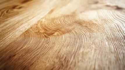 Poster - Close-Up of a Polished Wooden Surface Showcasing Natural Texture and Grain Patterns