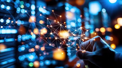 Poster - Hand Connecting Digital Nodes in a Data Server Environment