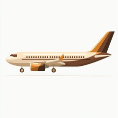 Wall Mural - Elegant Airplane Illustration for Travel Lovers