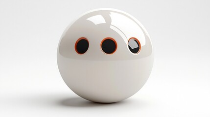 Poster - Minimalist Chat Bubble Icon with Three Dots Representing Messaging or Communication on White Background
