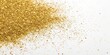 © Theerawat - A shimmering cascade of gold glitter sparkles on a pristine white background, creating a luxurious and festive backdrop