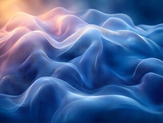 Poster - mesmerizing gradient waves of vibrant energy and fluid motion