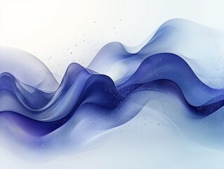 Poster - Graceful Gradient Waves Flowing Diagonal Patterns of Vibrant Blue and Cyan