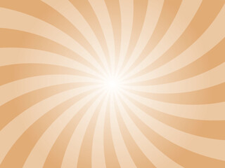 Poster - Yellow sun ray vector background. Buff yellow swirl radial beam sunrise or sunset light retro design illustration. Light sunburst glowing background.