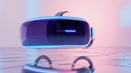 Aufkleber - VR headset in modern design with futuristic details