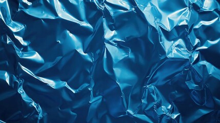 Poster - Abstract foil background design in modern blue tones for digital use