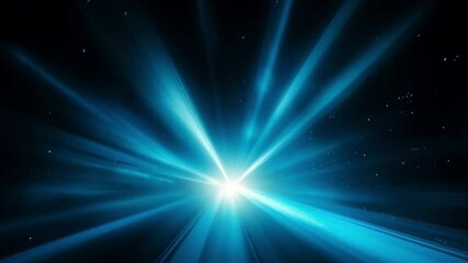 Wall Mural - Digital abstract background with neon blue lines with glowing in the dark 