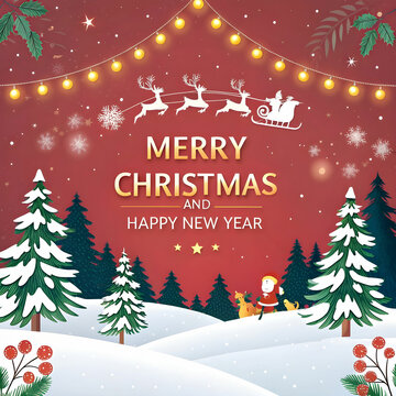 christmas and new-year background with ornament