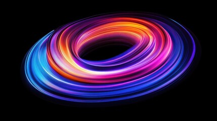 Wall Mural - Abstract Neon Swirls Vibrant, Colorful, Glowing, Dynamic, Energy, Motion, Light, Artistic, Design, B