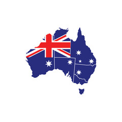 Map of Australia isolated on transparent background, Map of Australia PNG