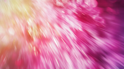 Fototapete - Abstract background with seamless blending of vibrant pink and yellow hues, creating dynamic streaks of light that convey energy and movement