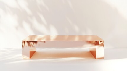 Aufkleber - Rose Gold Minimalist Product Display Platform