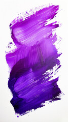 Poster - Bold strokes of purple paint cover a blank canvas, creating a dynamic and creative look that highlights artistic techniques and textures