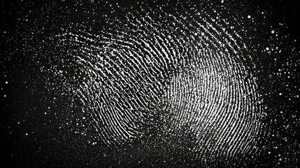 Poster - Intricate, swirling patterns resembling fingerprints emerge vividly against a black backdrop, highlighting unique textures and shapes