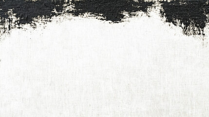 Poster - This artwork features striking black and white brush strokes on canvas, creating an engaging visual contrast and highlighting artistic technique