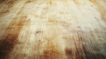 Poster - Wooden table surface with visible wood grain and texture, ideal for backgrounds and design projects