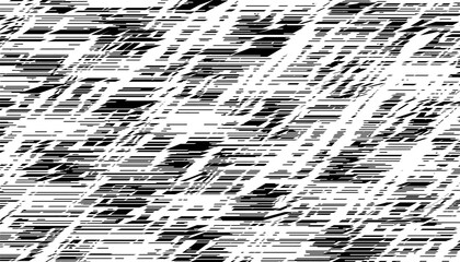 Poster - Black and white grunge and abstract pattern for modern background and jersey design. Vector Format Illustration 