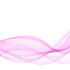 Leinwandbilder - Abstract vector wave. Template for advertising. Pink wave. Eps 10