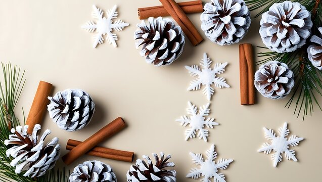 Christmas and happy new year sale baner, snowflakes and gift boxes, bright colors, 3D illustration.