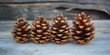 © Stockberry - Pinecone place card holders on a festive dining table, adding a natural touch to the New Year's celebration setup