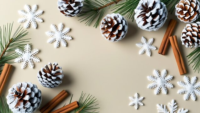Christmas and happy new year sale baner, snowflakes and gift boxes, bright colors, 3D illustration.
