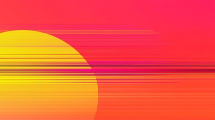 Poster - Vibrant sunset abstract art digital creation modern aesthetic colorful environment artistic viewpoint nature inspiration