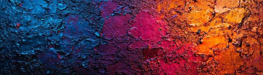 Poster - Abstract colorful textures creative studio digital art modern environment wide angle visual exploration