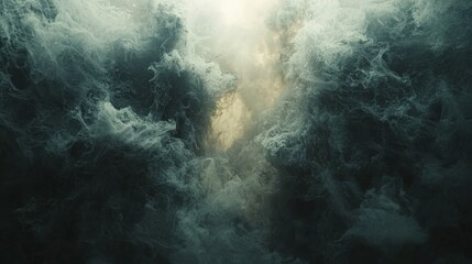 Poster - Mysterious underwater swirls ocean depths abstract visuals dark waters dramatic perspective nature's enigma