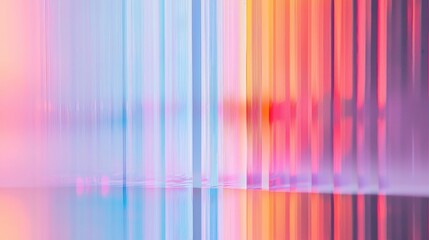 Poster - Vibrant color reflections abstract art modern gallery contemporary environment close-up view visual harmony