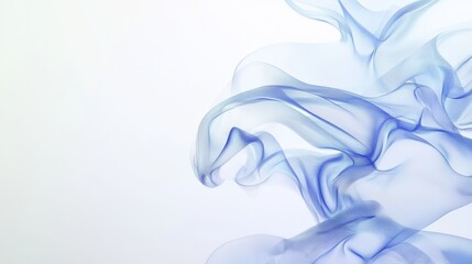 Poster - Flowing blue smoke art abstract background digital artwork minimalist design close-up view tranquil concept