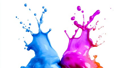 Poster - Dynamic color splash art studio setting photography abstract environment close-up view creative expression