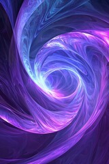 Poster - Dynamic abstract spiral artwork digital creation colorful swirls modern art vibrant energy creative concept