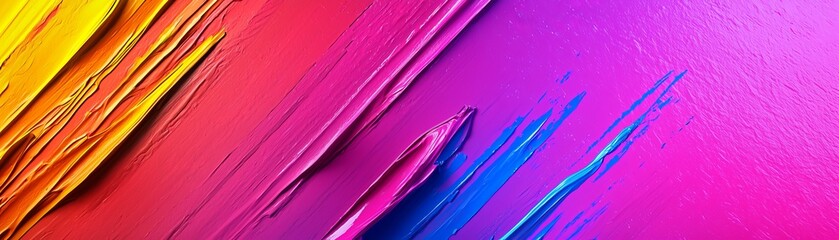 Poster - Vibrant abstract art creation studio digital artwork colorful environment close-up modern aesthetics