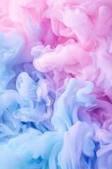 Poster - Colorful abstract smoke swirls studio digital art vibrant palette close-up creative expression
